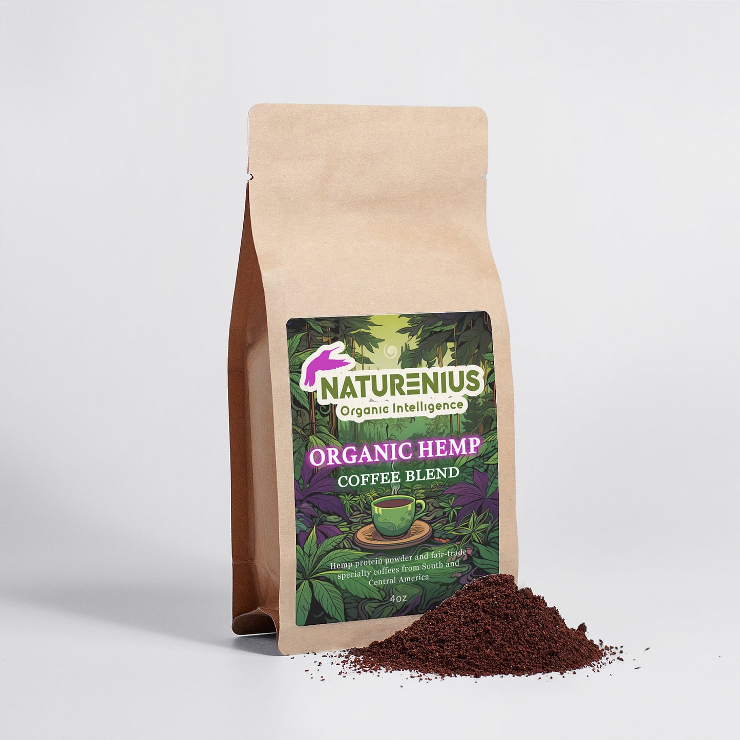 Organic Hemp Coffee Blend - Medium Roast 4oz