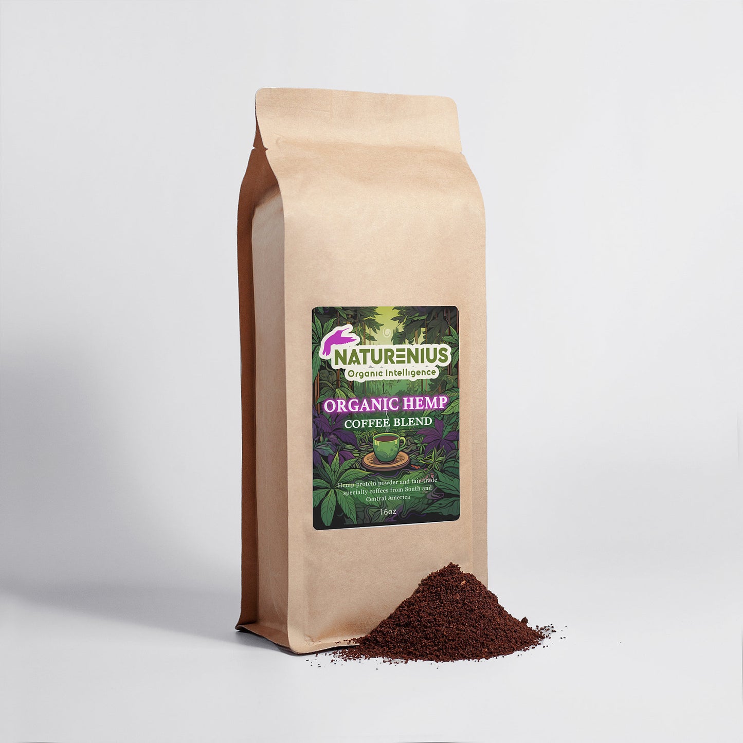 Organic Hemp Coffee Blend - Medium Roast 16oz